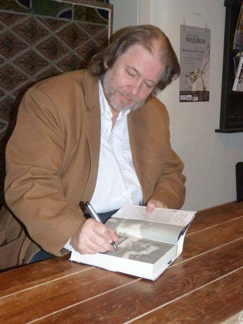 Rick Bragg signing book